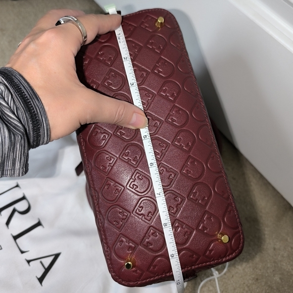 FURLA Fantastica Dome Small Ribes Embossed Leather Bag - Picture 14 of 15